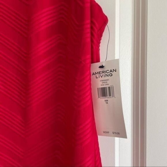 American Living‎ Red Pullover Dress - Size 14 - Picture 9 of 11